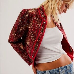 Free People Elegant Zoey Quilted Jacket